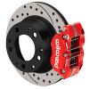 Wilwood 69-83 Porsche 911 Narrow Dynapro-P Radial Rear Brake Kit Red Caliper SRP Drill & Slot Rotor - 140-16680-DR Photo - Primary