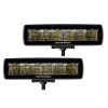 Go Rhino Xplor Blackout Series Sixline LED Flood Light Kit (Surface/Threaded Stud Mnt) - Blk (Pair) - 750300621FBS Photo - Primary