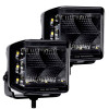 Go Rhino Xplor Blackout Series Cube LED Sideline Flood Light Kit (Surface Mount) 4x3 - Blk (Pair) - 750700321FCS Photo - Primary