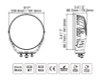 Go Rhino Xplor Blackout Series Round LED Spot Light Beam w/DRL (Surface/Thread Stud Mnt) 7in. - Blk - 750800711SRS Photo - Unmounted