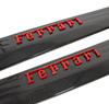 Fabspeed Carbon Fiber Door Sills with RED Raised Ferrari Script - Ferrari 458 Italia/Spider