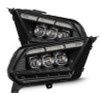 AlphaRex 10-12 Ford Mustang NOVA-Series LED Projector Headlights Blk w/Activ Light & Seq.Sig /SB DRL - 880489 Photo - Primary