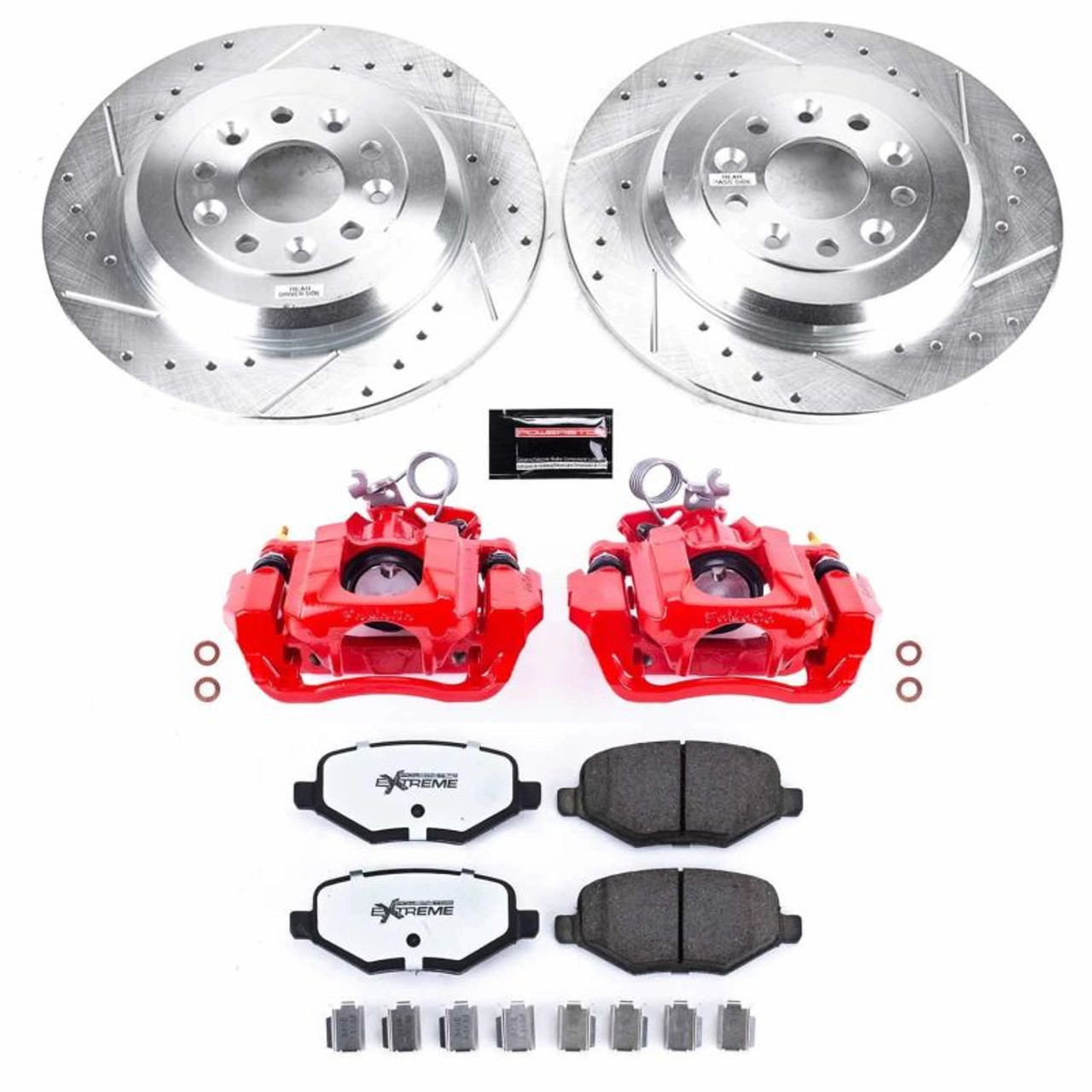 Power Stop KC4683-36 Rear Z36 Truck and Tow Brake Kit with Calipers 