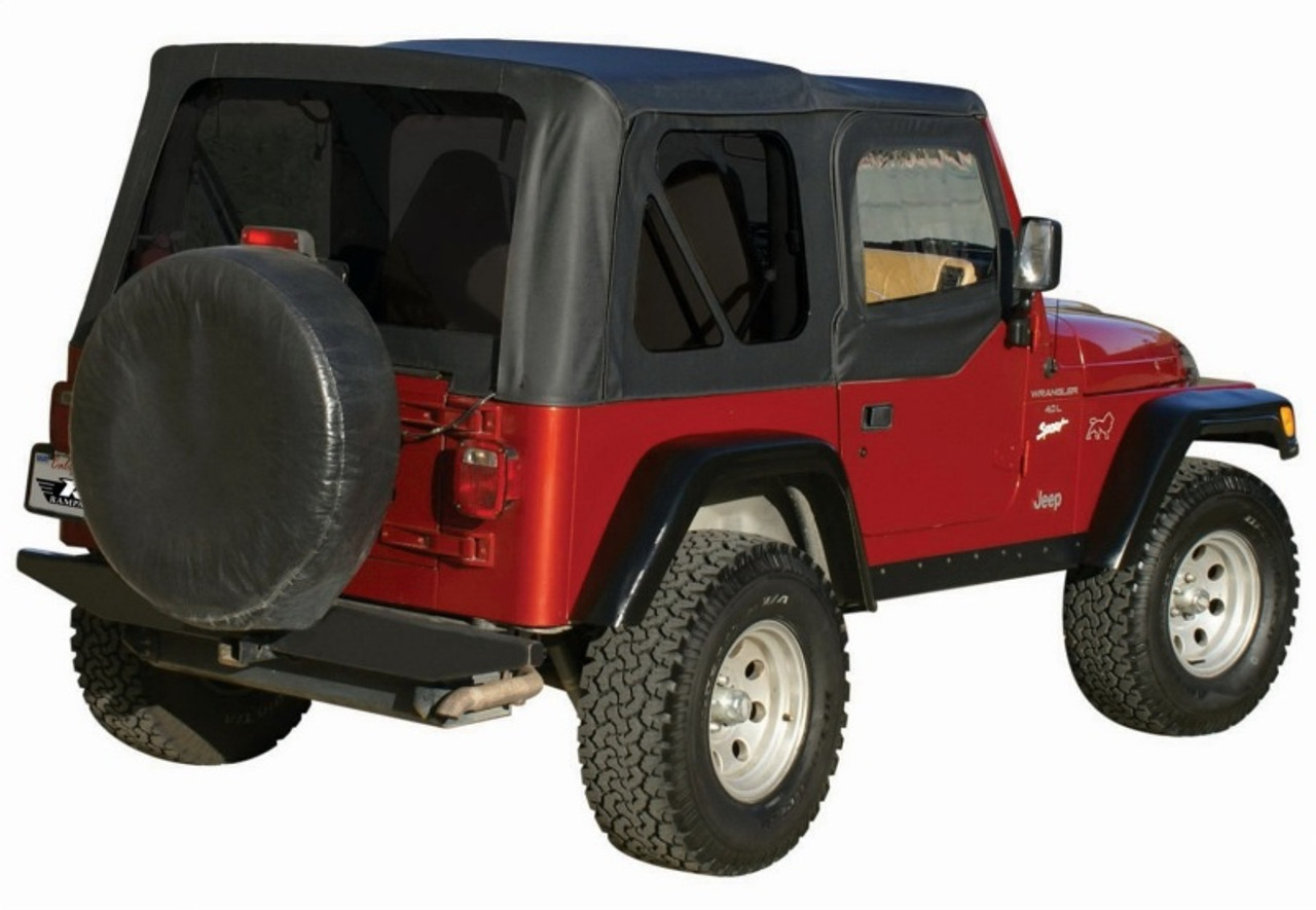 Rampage 1997-2006 Jeep Wrangler(TJ) OEM Replacement Top - Black Diamond -  912835 - JCE Racing