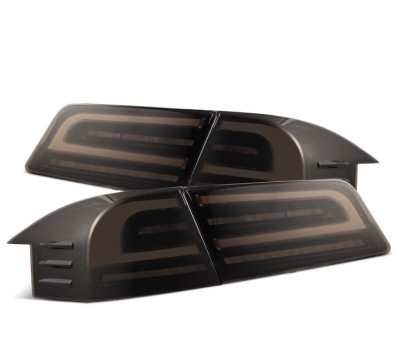 AlphaRex 12-21 Tesla Model S LUXX-Series LED Tail Lights - Black - 601120 Photo - Primary