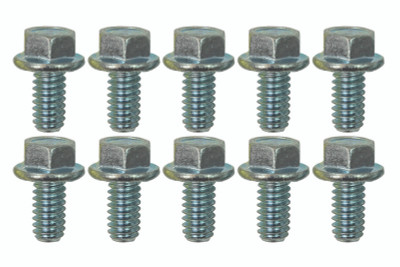 Moroso 1/4in-20 x .500in Serrated Zinc Flange Bolt  - 10 Pack - 38842 User 1