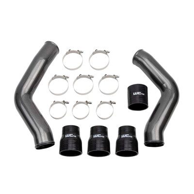 Wehrli 13-18 Ram 6.7L Cummins 3.5in Intercooler Pipes Kit - Bengal Silver - WCF100423-BS User 1