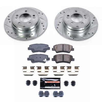Power Stop 09-11 Hyundai Azera Rear Z23 Evolution Brake Kit - K9060 Photo - Primary