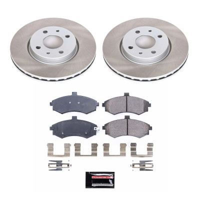 Power Stop 02-05 Hyundai Elantra Front Semi-Coated Rotor Kit - SC1093 Photo - Primary
