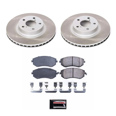 Power Stop 02-04 Subaru Legacy Front Semi-Coated Rotor Kit - SC1124 Photo - Primary