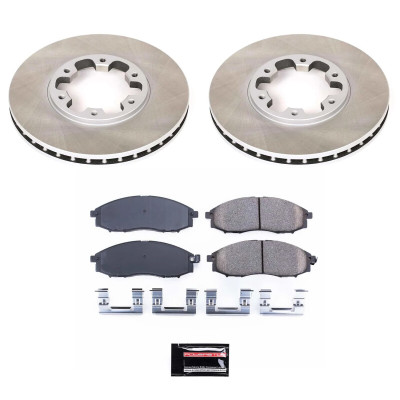 Power Stop 00-04 Nissan Xterra Front Semi-Coated Rotor Kit - SC1176 Photo - Primary