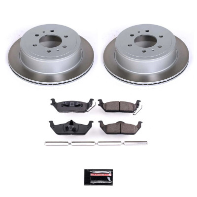 Power Stop 06-08 Lincoln Mark LT Rear Semi-Coated Rotor Kit - SC1950 Photo - Primary