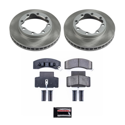 Power Stop 90-00 GMC K3500 Front Semi-Coated Rotor Kit - SC1992 Photo - Primary