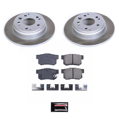 Power Stop 99-03 Acura TL Rear Semi-Coated Rotor Kit - SC2308 Photo - Primary
