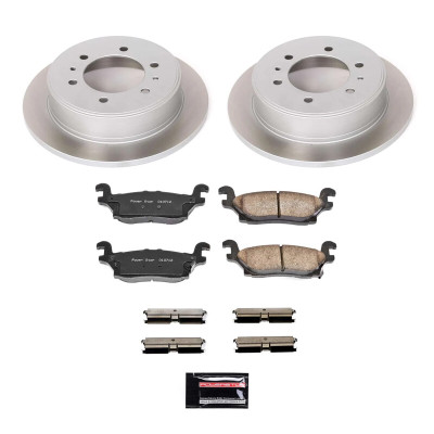 Power Stop 09-10 Hummer H3T Rear Semi-Coated Rotor Kit - SC3067 Photo - Primary