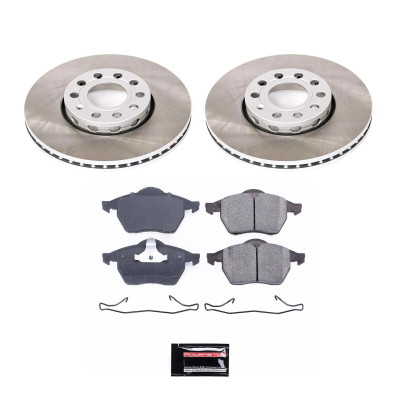 Power Stop 96-98 Audi A4 Quattro Front Semi-Coated Rotor Kit - SC3103 Photo - Primary