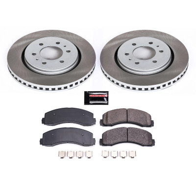 Power Stop 10-21 Lincoln Navigator Front Semi-Coated Rotor Kit - SC3167 Photo - Primary