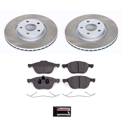 Power Stop 05-11 Volvo V50 Front Semi-Coated Rotor Kit - SC4575 Photo - Primary