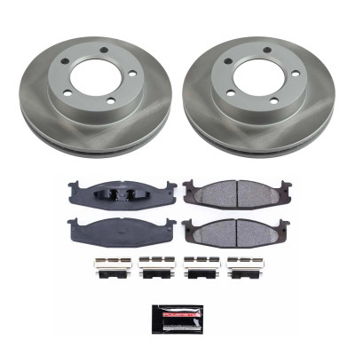 Power Stop 94-96 Ford F-150 Front Semi-Coated Rotor Kit - SC5067 Photo - Primary