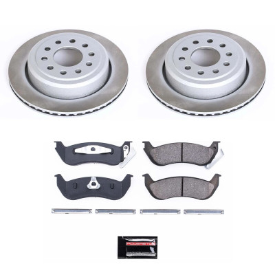 Power Stop 03-11 Lincoln Town Car Rear Semi-Coated Rotor Kit - SC5293 Photo - Primary