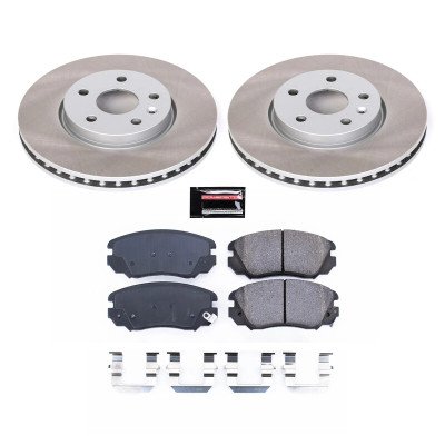 Power Stop 10-11 Saab 9-5 Front Semi-Coated Rotor Kit - SC5334 Photo - Primary