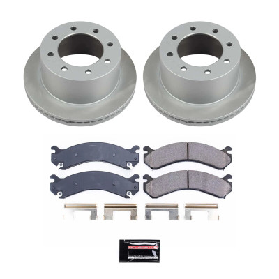 Power Stop 07-10 GMC Sierra 3500 HD Rear Semi-Coated Rotor Kit - SC5337 Photo - Primary
