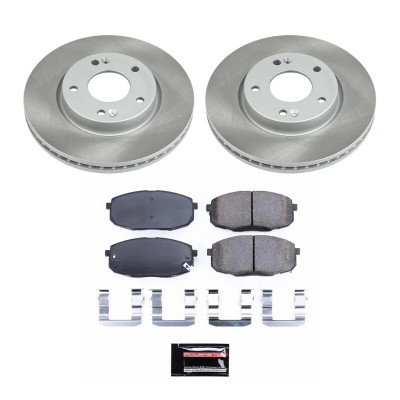 Power Stop 09-12 Hyundai Elantra Front Semi-Coated Rotor Kit - SC5366 Photo - Primary