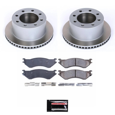 Power Stop 01-02 Dodge Ram 3500 Rear Semi-Coated Rotor Kit - SC5489 Photo - Primary