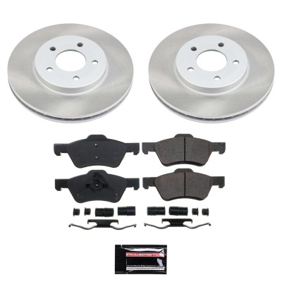 Power Stop 10-11 Mercury Mariner Front Semi-Coated Rotor Kit - SC5571 Photo - Primary