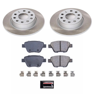 Power Stop 12-15 Volkswagen Passat Rear Semi-Coated Rotor Kit - SC5667 Photo - Primary
