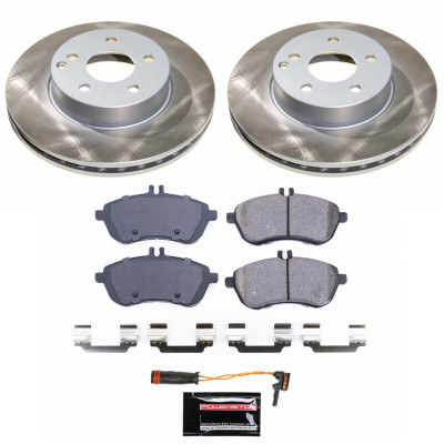 Power Stop 12-15 Mercedes-Benz SLK250 Front Semi-Coated Rotor Kit - SC5790 Photo - Primary