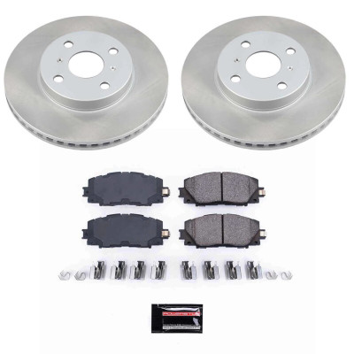 Power Stop 07-18 Toyota Yaris Front Semi-Coated Rotor Kit - SC5863 Photo - Primary