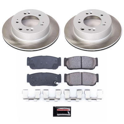 Power Stop 07-09 Kia Sorento Rear Semi-Coated Rotor Kit - SC5910 Photo - Primary