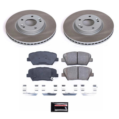 Power Stop 11-13 Kia Sorento Front Semi-Coated Rotor Kit - SC5926 Photo - Primary