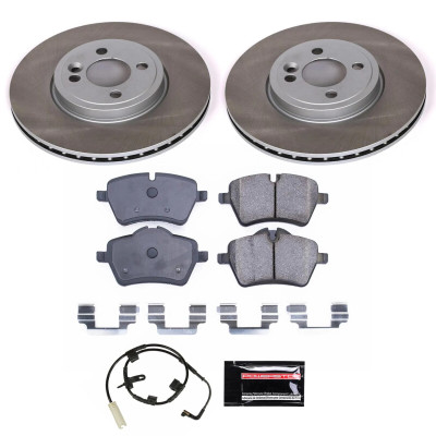 Power Stop 07-10 Mini Cooper Front Semi-Coated Rotor Kit - SC6068 Photo - Primary