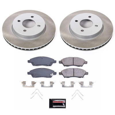 Power Stop 14-19 Nissan Versa Note Front Semi-Coated Rotor Kit - SC6096 Photo - Primary