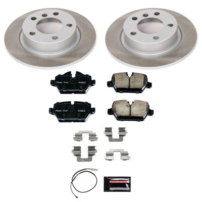 Power Stop 13-16 Mini Cooper Paceman Rear Semi-Coated Rotor Kit - SC6664 Photo - Primary