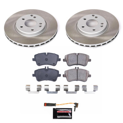 Power Stop 09-11 Mercedes-Benz SLK300 Front Semi-Coated Rotor Kit - SC6702 Photo - Primary