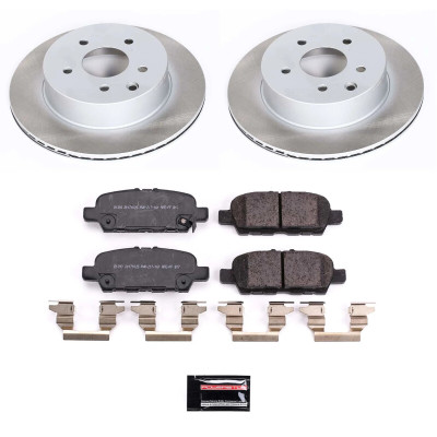 Power Stop 17-22 Nissan Rogue Sport Rear Semi-Coated Rotor Kit - SC6761 Photo - Primary