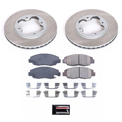 Power Stop 90-97 Honda Accord Front Semi-Coated Rotor Kit - SC697 Photo - Primary
