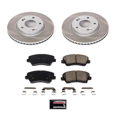 Power Stop 17-18 Kia Forte5 Front Semi-Coated Rotor Kit - SC7672 Photo - Primary