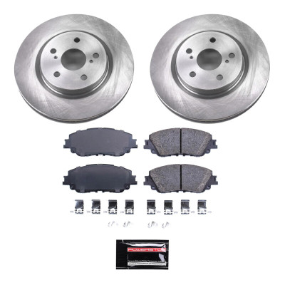 Power Stop 21-23 Toyota Venza Front Semi-Coated Rotor Kit - SC7895 Photo - Primary