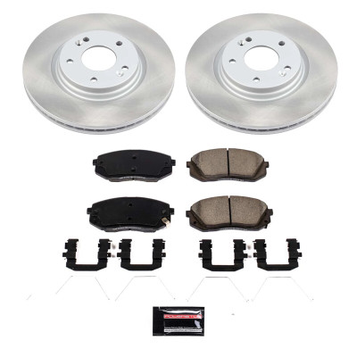 Power Stop 17-19 Kia Soul Front Semi-Coated Rotor Kit - SC8011 Photo - Primary
