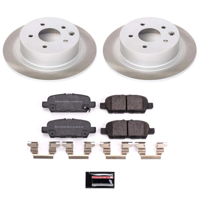 Power Stop 2019 Nissan Sentra Rear Semi-Coated Rotor Kit - SC8335 Photo - Primary