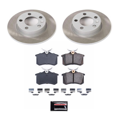 Power Stop 98-05 Volkswagen Jetta Rear Semi-Coated Rotor Kit - SC847 Photo - Primary
