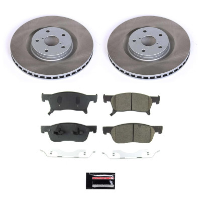 Power Stop 19-22 Subaru Ascent Front Semi-Coated Rotor Kit - SC8479 Photo - Primary