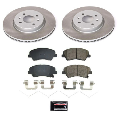 Power Stop 18-22 Kia Rio Front Semi-Coated Rotor Kit - SC8699 Photo - Primary