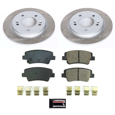 Power Stop 21-23 Hyundai Elantra Rear Semi-Coated Rotor Kit - SC8769 Photo - Primary