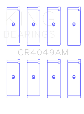 King Engine Bearings Mitsubishi 4G15/G15B/G4Dj (Size +0.50mm) Connecting Rod Bearing Set - CR4049AM0.5 Photo - Primary