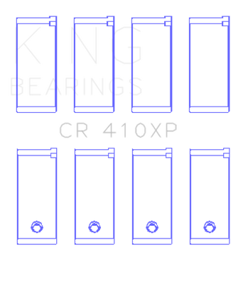 King Engine Bearings Ford Lotus 1.5L/1.6L Ohv (Size STDX) Connecting Rod Bearing Set - CR410XPSTDX Photo - Primary